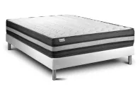 Ensemble Matelas Sommier 140x200 cm - Sommier Blanc (déjà monté) - Vital Power Zen Ensemble Matelas Sommier 140x200 cm - Sommier Blanc (déjà monté) - Vital Power Zen