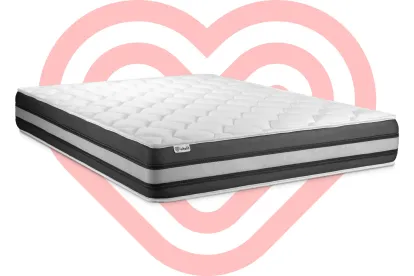 Matelas 130x200 cm Ressorts ensachés et Mémoire de forme - Vitalspring Zen