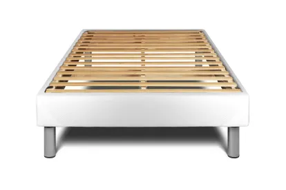 Ensemble Matelas Sommier 120x190 cm - Sommier Blanc (en kit) - Vitalspring