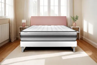 Matelas 100x220 cm Ressorts ensachés et Mémoire de forme - Vitalpower Recover
