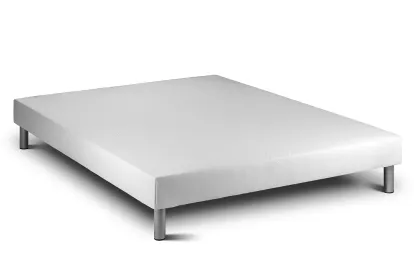 Ensemble Matelas Sommier 140x200 cm - Sommier Blanc (déjà monté) - Vitalspring Zen