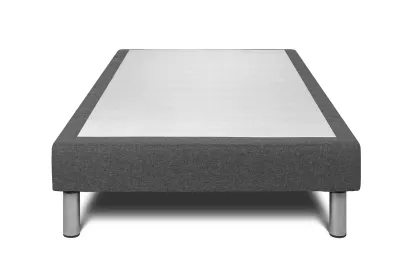 Ensemble Matelas Sommier 90x190 cm - Sommier Gris (déjà monté) - Vitalspring Zen