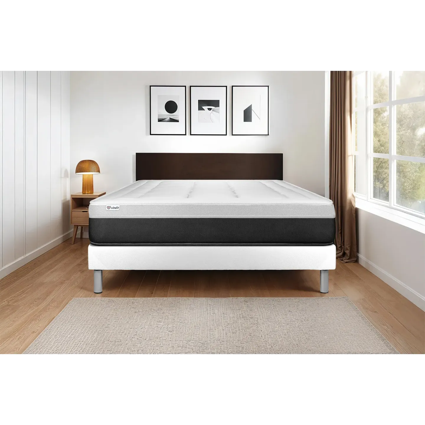 MOLPHIT Matelas 160x200 Certifié Oeko-TEX, Épaisseur 25 Cm, Matelas à Ressorts Ensachés Indépendant, Matelas De Lit D'Adulte Et D'enfant, Matelas 2 Personne, Soutien Parfait, Durable Et Silencieux